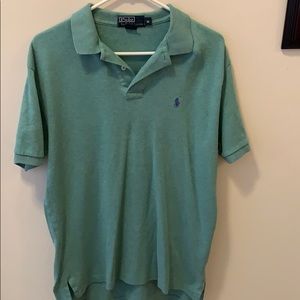 Green Heathered Polo